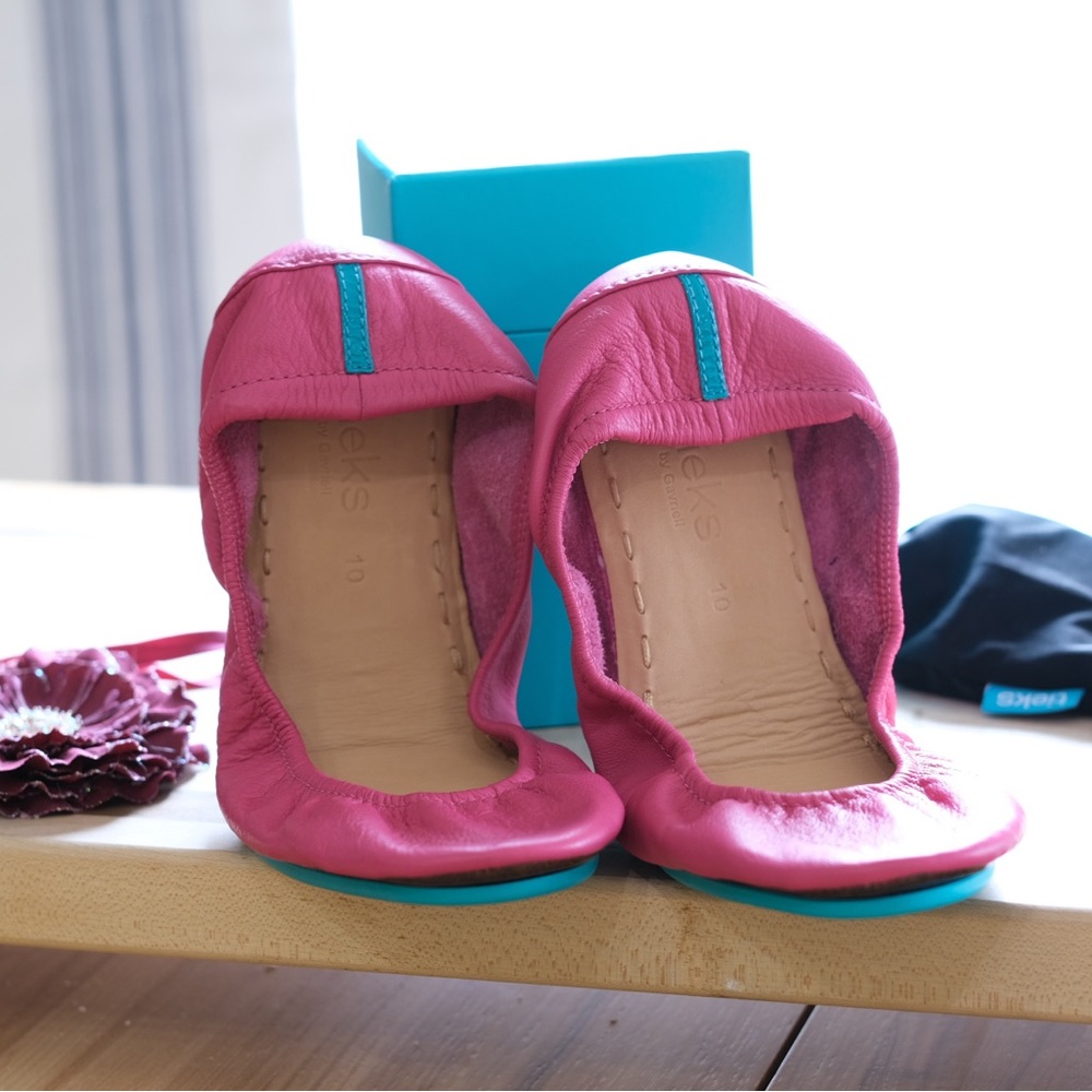 Tieks — Fuchsia Size 10 — Like New Condition.